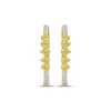 Thumbnail Image 2 of Yellow & White Lab-Grown Diamond Hoop Earrings 1 ct tw 10K Yellow Gold