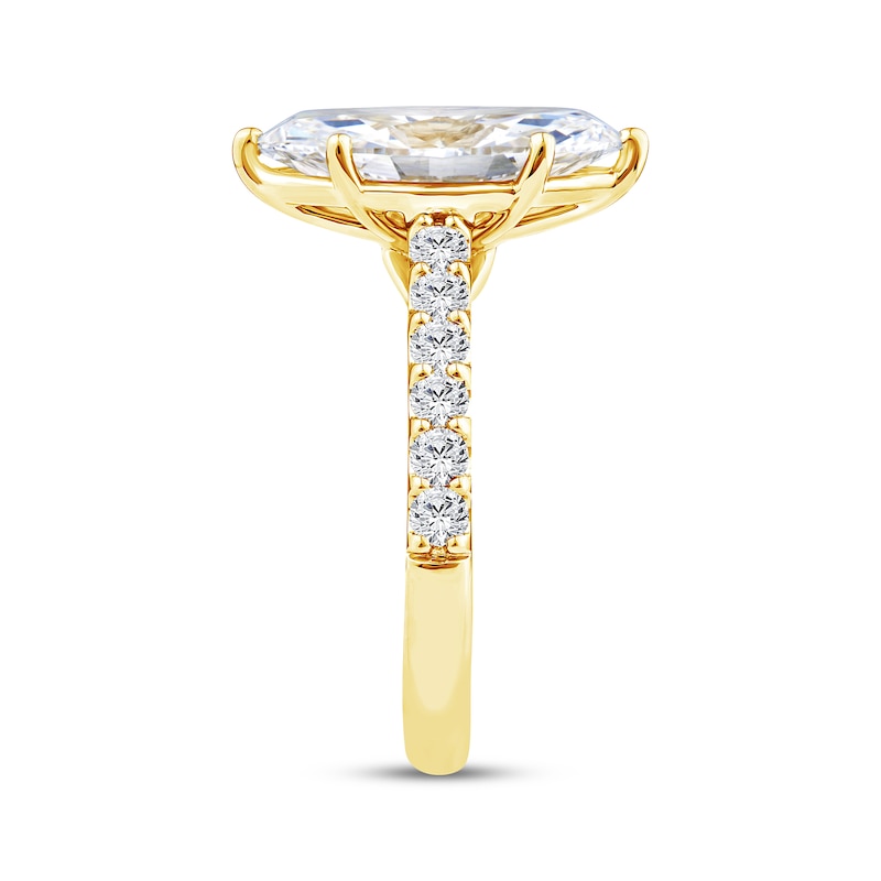 Main Image 2 of Now + Forever Lab-Grown Diamonds Marquise-Cut Engagement Ring 3-1/2 ct tw 14K Yellow Gold