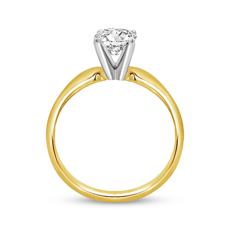 Main Image 2 of Round-Cut Diamond Solitaire Engagement Ring 3/4 ct tw 14K Yellow Gold (I/SI2)