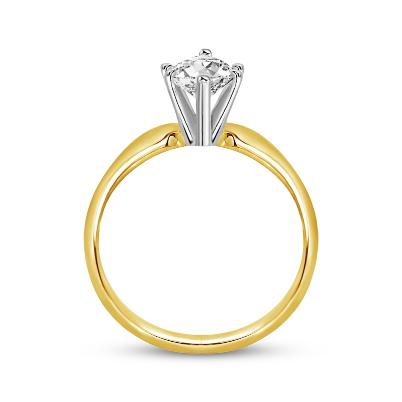 Main Image 2 of Pear-Shaped Diamond Solitaire Engagement Ring 1 ct tw 14K Yellow Gold (I/I1)