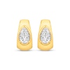 Thumbnail Image 2 of STUDIO BY KAY  Lab-Grown Diamonds Pear-Shaped Solitaire Hoop Earrings 1 ct tw 24K Yellow Gold Vermeil Sterling Silver (F/SI2)