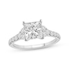 Thumbnail Image 1 of Now + Forever Lab-Grown Diamonds Princess-Cut Engagement Ring 2 ct tw 14K White Gold