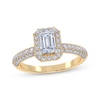 Thumbnail Image 1 of Now + Forever Lab-Grown Diamonds Emerald-Cut Engagement Ring 1 ct tw 14K Yellow Gold