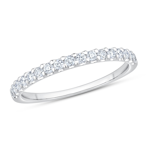 Now + Forever Diamond Anniversary Ring 1/4 ct tw Round-cut 14K White Gold