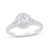 Thumbnail Image 1 of Now + Forever Round-Cut Diamond Halo Engagement Ring 1 ct tw 14K White Gold