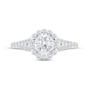 Thumbnail Image 3 of Now + Forever Round-Cut Diamond Halo Engagement Ring 1 ct tw 14K White Gold