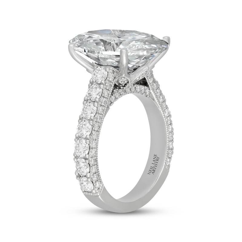 Main Image 2 of Neil Lane Artistry Oval-Cut Lab-Grown Diamond Engagement Ring 12 ct tw 14K White Gold