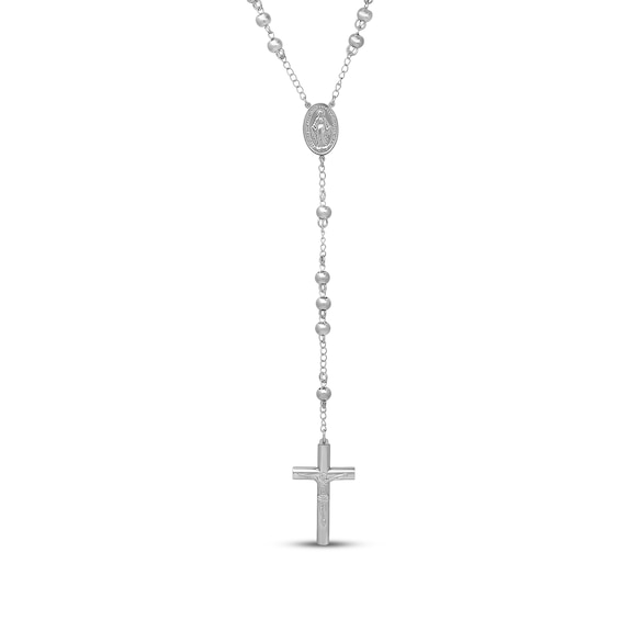 Thumbnail Image 3 of Rosary Necklace Stainless Steel 26"