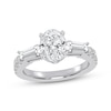 Thumbnail Image 1 of Now + Forever Lab-Grown Diamonds Oval-Cut Engagement Ring 1-3/4 ct tw 14K White Gold