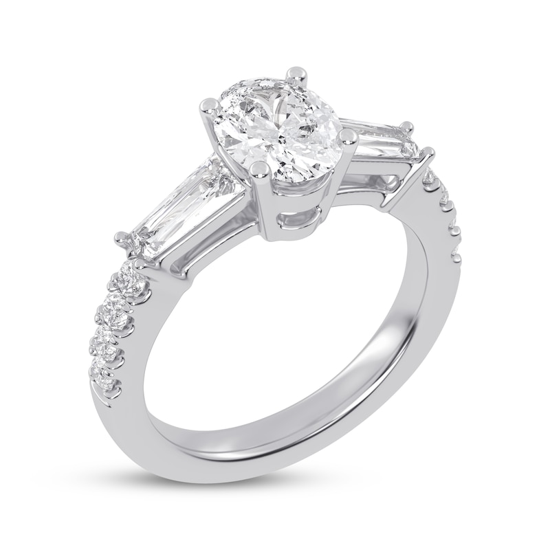 Main Image 2 of Now + Forever Lab-Grown Diamonds Oval-Cut Engagement Ring 1-3/4 ct tw 14K White Gold