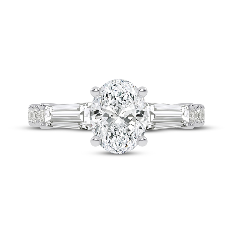 Main Image 3 of Now + Forever Lab-Grown Diamonds Oval-Cut Engagement Ring 1-3/4 ct tw 14K White Gold