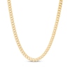 Thumbnail Image 2 of 3.55mm Diamond-Cut Cuban Curb Chain Set Hollow 10K Yellow Gold