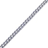 Thumbnail Image 2 of STUDIO BY KAY Blue Lab-Created Sapphire Curb Link Bracelet Sterling Silver 7.25"