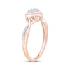 Thumbnail Image 2 of Multi-Diamond Heart-Shaped Promise Ring 1/8 ct tw 10K Rose Gold