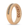 Thumbnail Image 2 of Neil Lane Desert Diamonds Men's Three-Row Wedding Band 1/4 ct tw 14K Yellow Gold