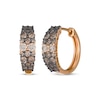 Thumbnail Image 1 of Le Vian Desert Diamonds Chocolate Ombré Hoop Earrings 1-1/4 ct tw 14K Strawberry Gold