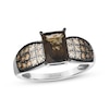 Thumbnail Image 1 of Le Vian Desert Diamonds Emerald-Cut Chocolate Quartz Ring 1/2 ct tw 14K Vanilla Gold