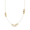 Thumbnail Image 2 of Desert Diamonds Bezel-Set Station Necklace 1 ct tw 10K Yellow Gold 18"
