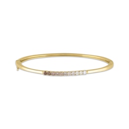 Desert Diamonds Ombré Bangle Bracelet 3/4 ct tw 18K Yellow Gold-Plated Sterling Silver
