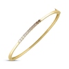 Thumbnail Image 2 of Desert Diamonds Ombré Bangle Bracelet 3/4 ct tw 18K Yellow Gold-Plated Sterling Silver
