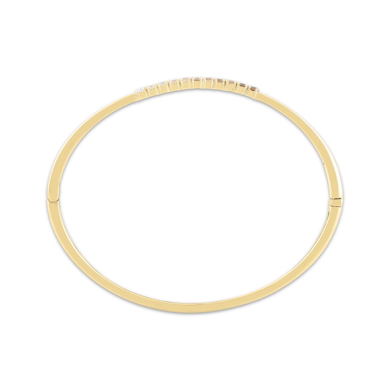 Main Image 3 of Desert Diamonds Ombré Bangle Bracelet 3/4 ct tw 18K Yellow Gold-Plated Sterling Silver