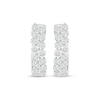 Thumbnail Image 2 of KAY Lab-Grown Diamonds Staggered Two-Row Hoop Earrings 1-7/8 ct tw 10K White Gold
