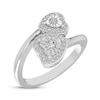 Thumbnail Image 2 of Diamond Heart Bypass Ring 1/4 ct tw Sterling Silver