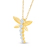 Thumbnail Image 2 of KAY Lab-Grown Diamonds Dragonfly Necklace 1/5 ct tw 10K Yellow Gold 18"