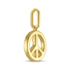 Thumbnail Image 3 of STUDIO BY KAY Lab-Grown Diamond Peace Sign Charm 1/10 ct tw 24K Yellow Gold Vermeil Sterling Silver