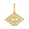 Thumbnail Image 1 of STUDIO BY KAY Lab-Grown Diamond Evil Eye Charm 1/10 ct tw 24K Yellow Gold Vermeil Sterling Silver