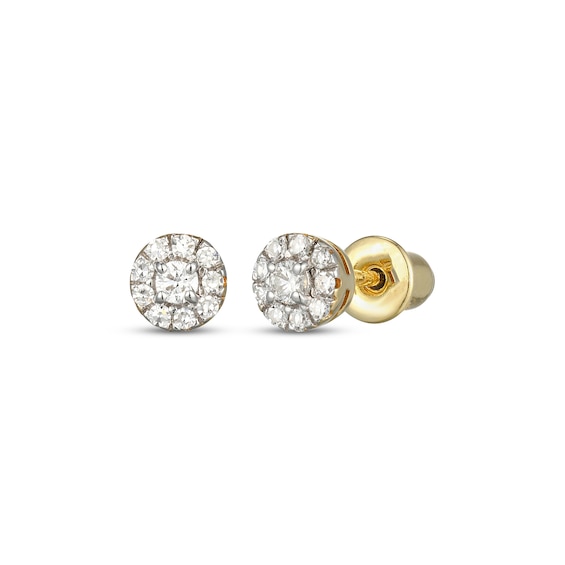 Rocksbox Lab-Grown Diamond Halo Stud Earrings 1/6 ct tw 24K Yellow Gold Vermeil Sterling Silver