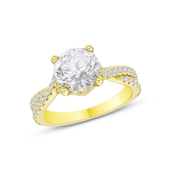 Now + Forever Lab-Grown Diamond Engagement Ring Setting 1/2 ct tw 14K Yellow Gold