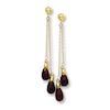 Thumbnail Image 0 of Garnet Earrings Briolette-cut 14K Yellow Gold