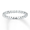 Thumbnail Image 0 of Stackable Ring White Topaz & Diamonds Sterling Silver