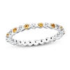 Thumbnail Image 0 of Stackable Citrine Ring 1/20 ct tw Diamonds Sterling Silver