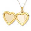 Thumbnail Image 1 of Heart Locket Mother-of-Pearl 10K Yellow Gold