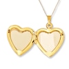 Thumbnail Image 2 of Heart Locket Mother-of-Pearl 10K Yellow Gold