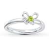 Thumbnail Image 0 of Stackable Butterfly Ring Peridot Sterling Silver