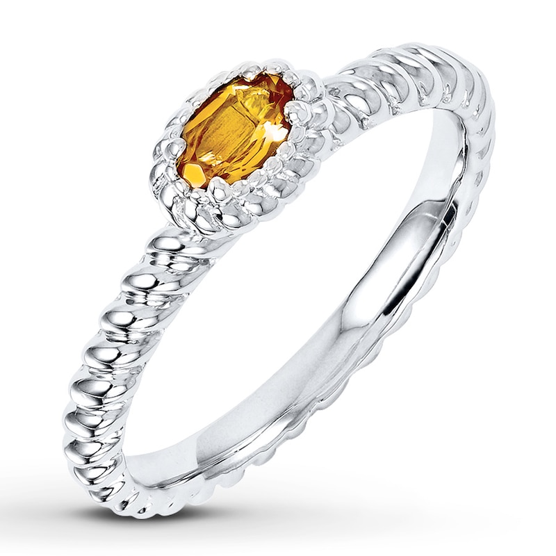 Main Image 1 of Stackable Ring Citrine Sterling Silver