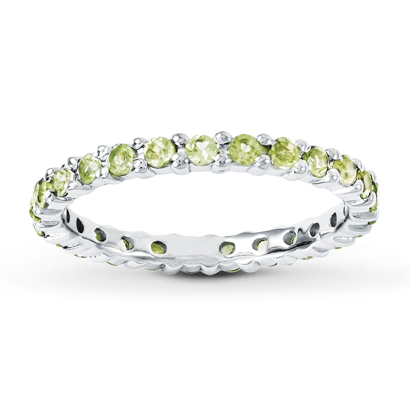 Main Image 1 of Stackable Ring Peridot Sterling Silver