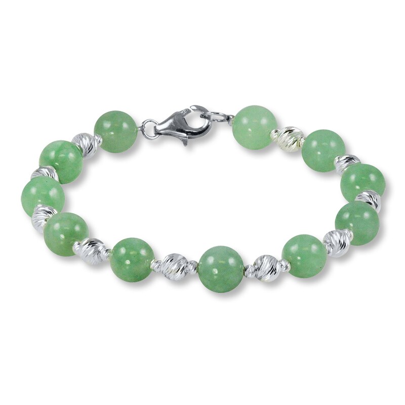 Jade Bracelet Sterling Silver Womens Bracelets Kay Jade Bracelet Sterling Silver Womens