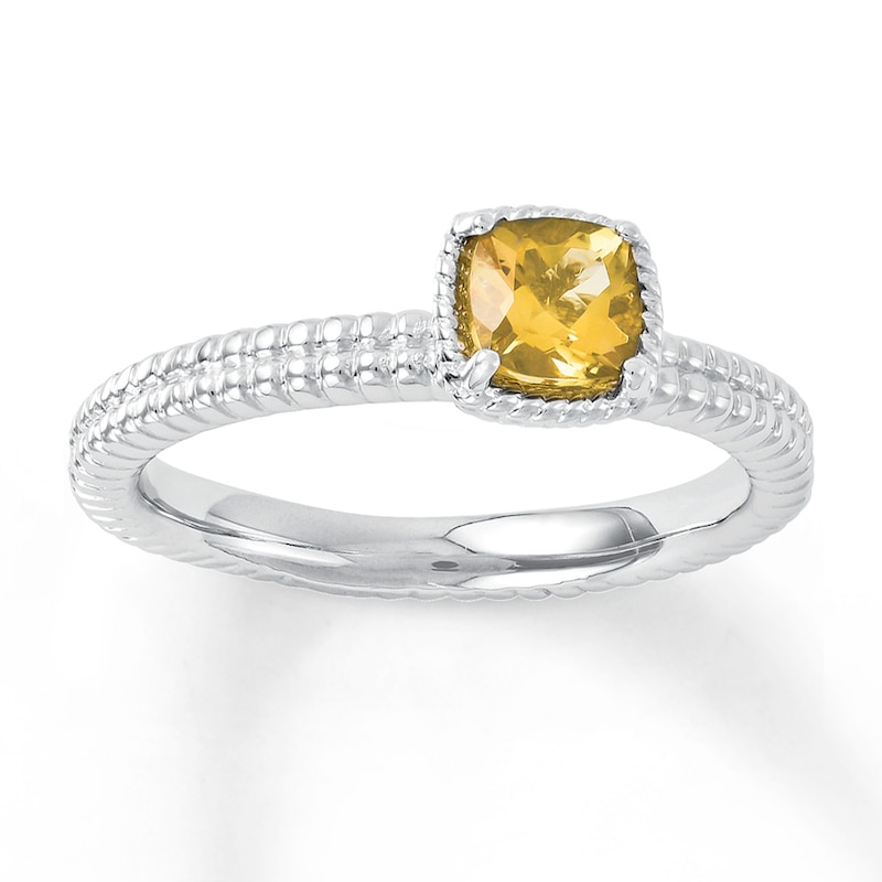 Main Image 1 of Stackable Ring Citrine Sterling Silver
