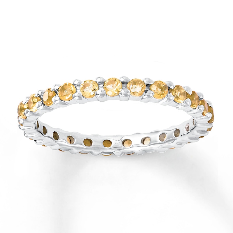 Main Image 1 of Stackable Ring Citrines Sterling Silver