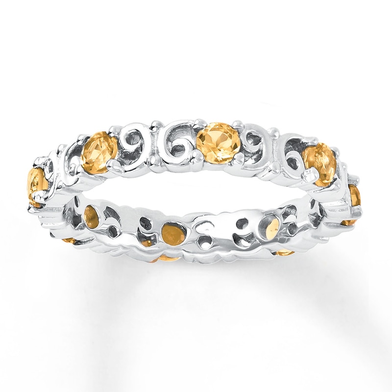 Main Image 1 of Stackable Ring Citrines Sterling Silver