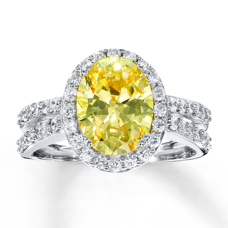 Main Image 1 of Cubic Zirconia Ring Sterling Silver - Size 7