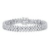 Thumbnail Image 0 of Cubic Zirconia Bracelet Round-cut Sterling Silver