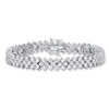 Thumbnail Image 1 of Cubic Zirconia Bracelet Round-cut Sterling Silver