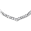 Thumbnail Image 0 of Cubic Zirconia Necklace Round-cut Sterling Silver