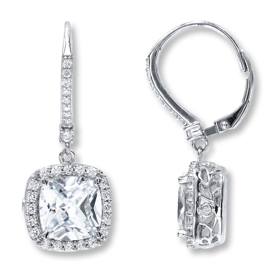 Cubic Zirconia Earrings Sterling Silver