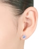Thumbnail Image 1 of Tanzanite Earrings 1/15 ct tw Diamonds 10K White Gold